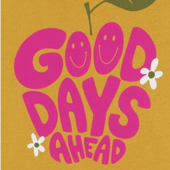 NWT. CARTER'S Girls Good Days Ahead Graphic Tee. Size L (10/12) - Picture 2 of 2